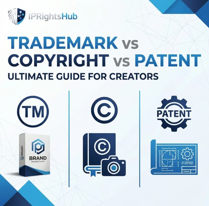 Trademark vs Copyright vs Patent: The Ultimate Guide for Creators