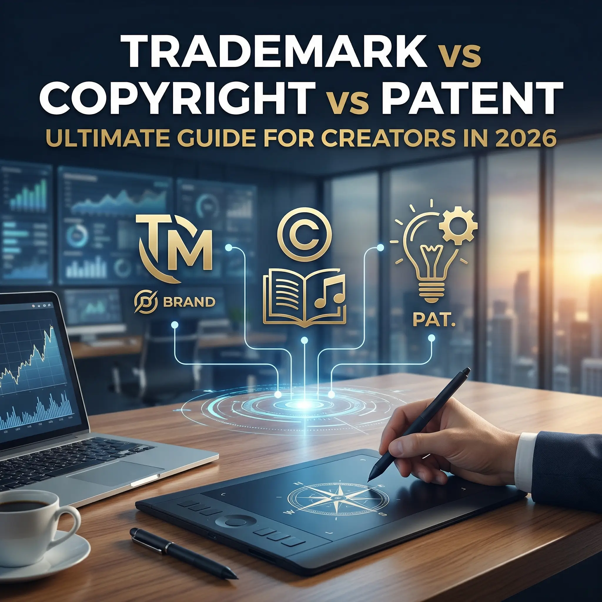 Trademark vs. Copyright vs. Patent: The Ultimate Guide for Creators