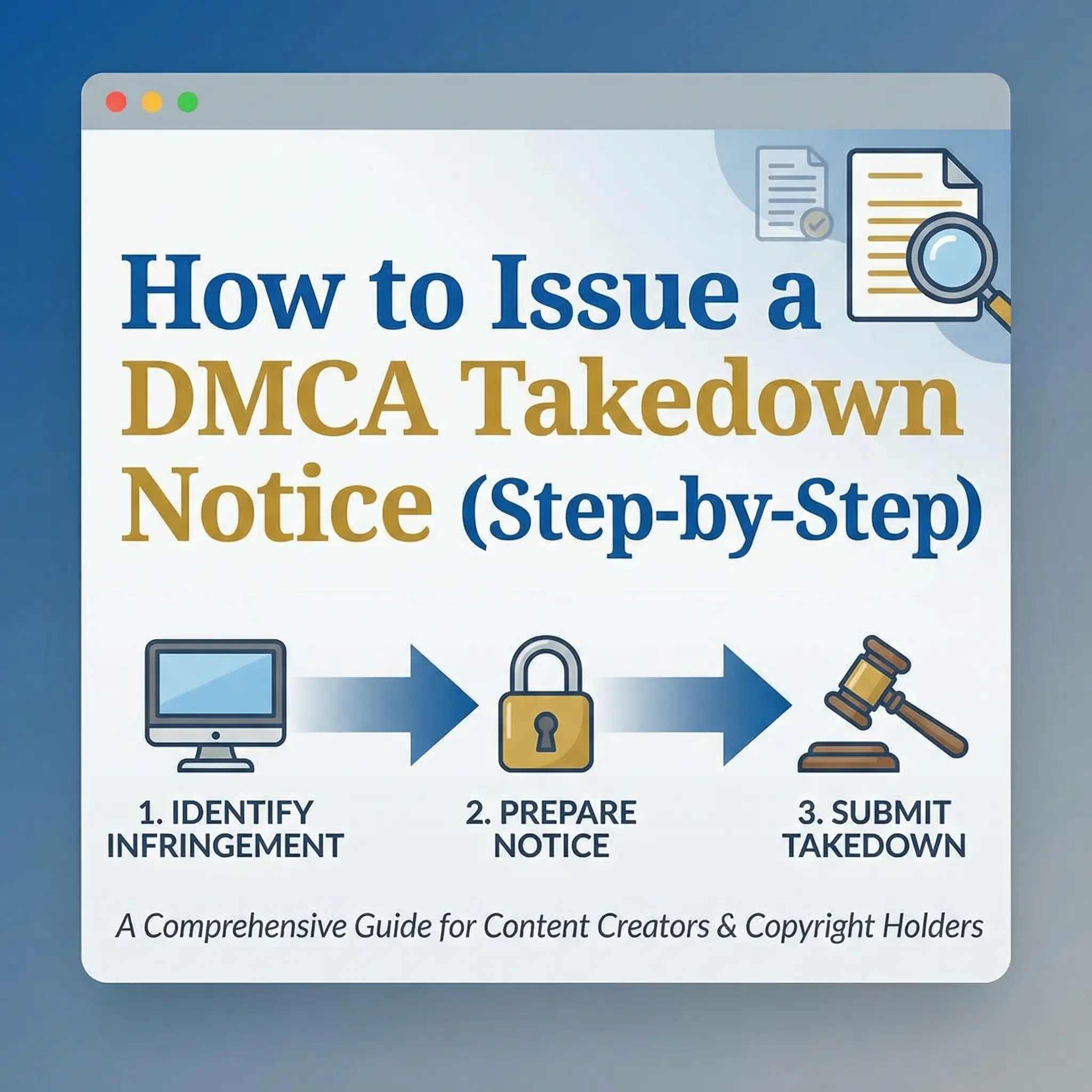 How to Issue a DMCA Takedown Notice (Step-by-Step)