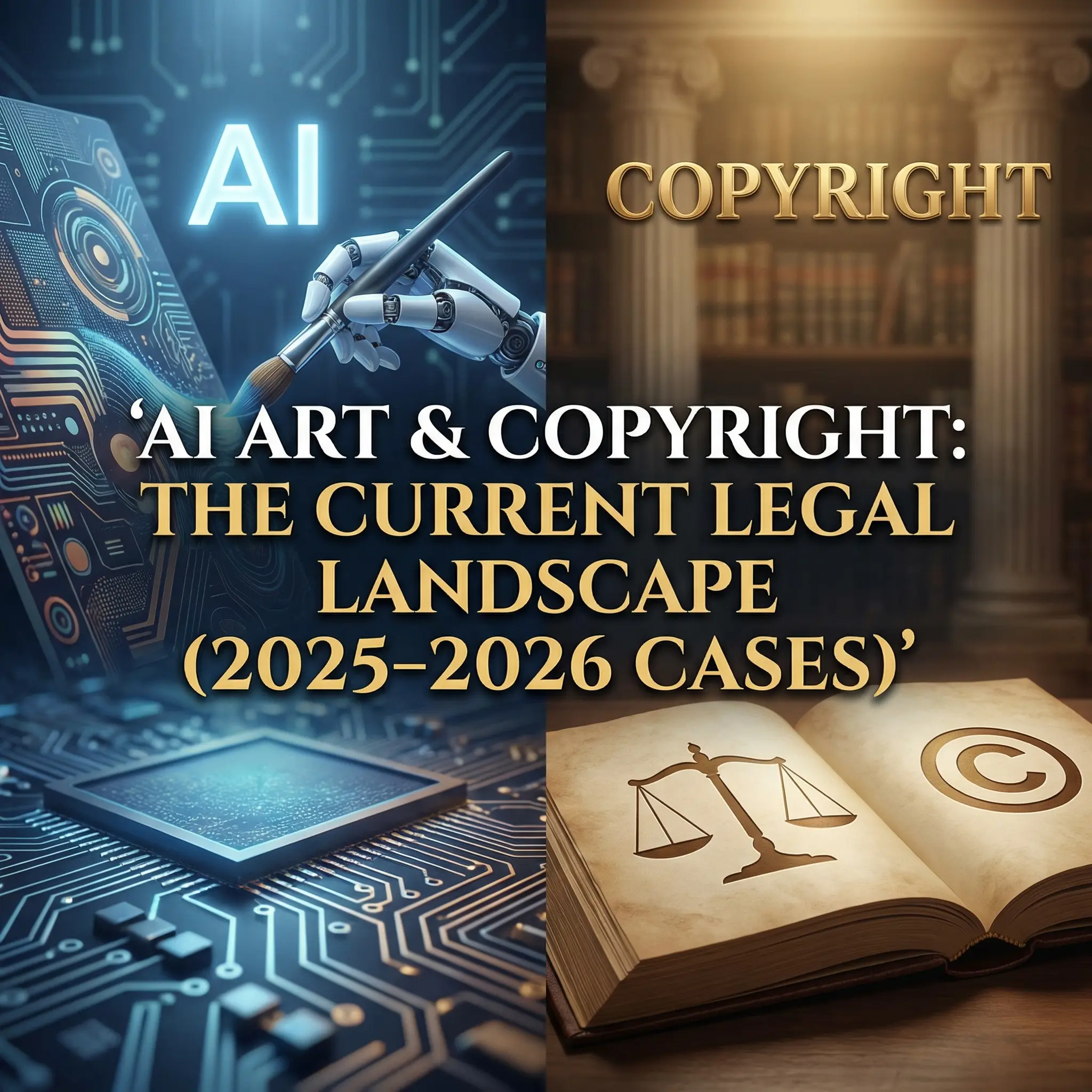 AI Art & Copyright: The Current Legal Landscape (2025–2026 Cases)