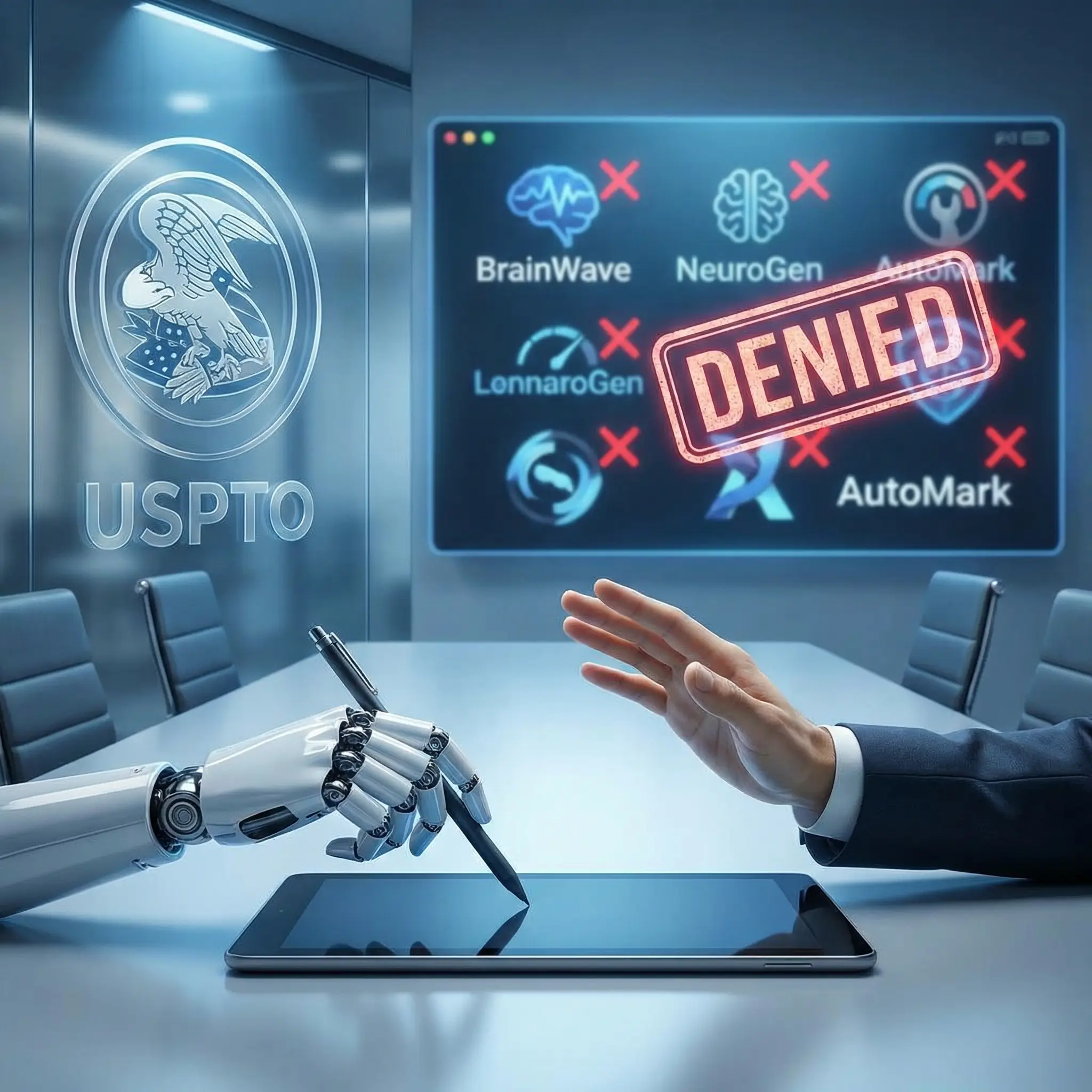 Why AI Generated Brand Names Keep Getting Rejected by the USPTO (With Real 2025 Examples)